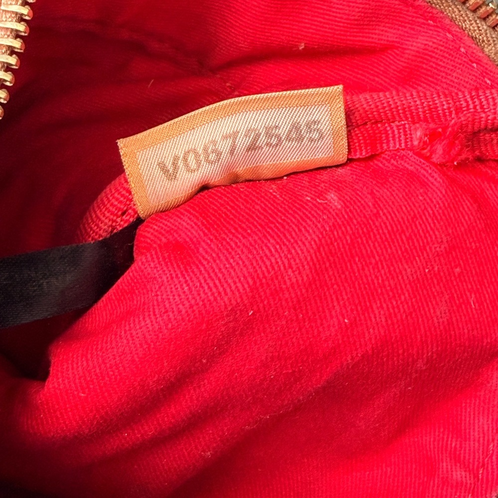Vintage Dooney & Bourke Burnt Orange Suede Crossbody | Brass Hardware | 90s - Picture 6 of 6